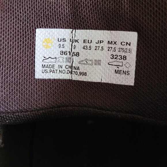 Timberland Boots Mens 9.5 Brown Leather Canard Mid Hiking Outdoors Distressed - Picture 14 of 15